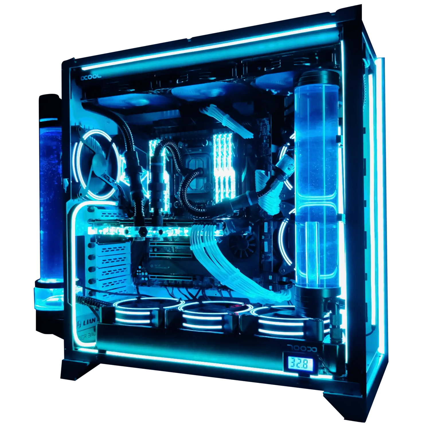 Custom Liquid Cooled PC for AI & Machine Learning built by Alpha PC, the #1 Custom PC Builder in Toronto, Canada.