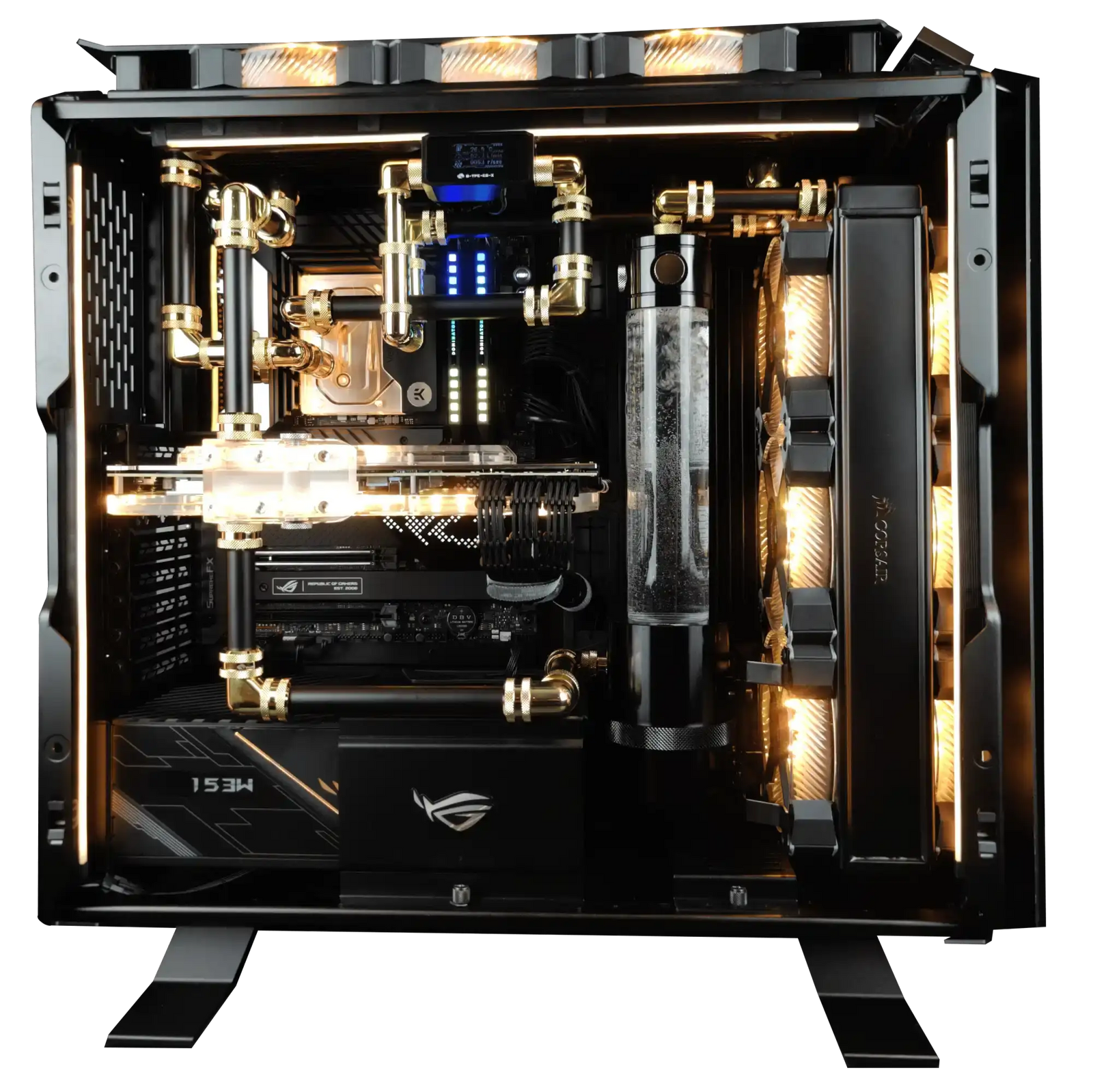 Multi-socket server motherboard and memory banks during Alpha PC system assembly