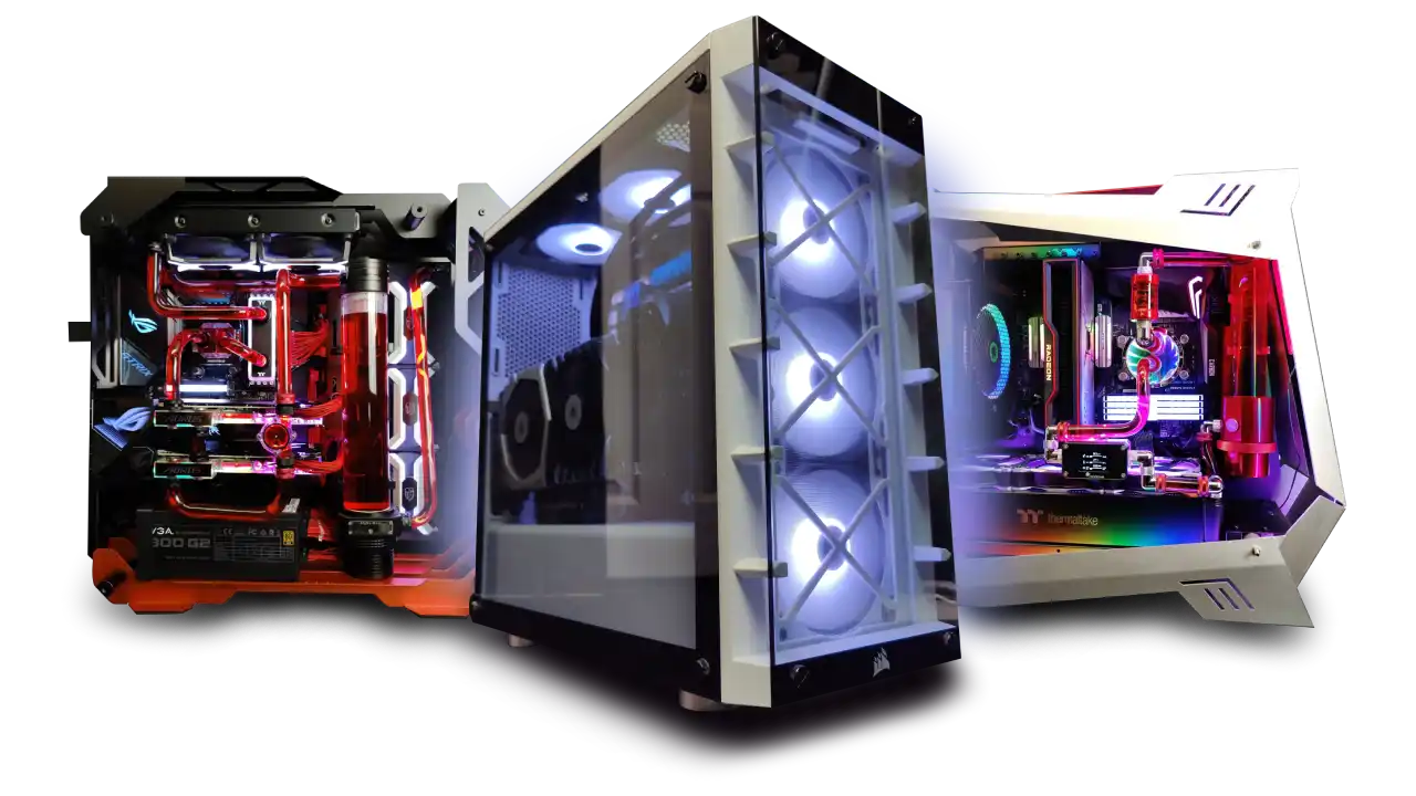 Custom PC, Custom PC Toronto, High‑end gaming and workstation PCs built by Alpha PC in Toronto, showcasing custom liquid cooling and RGB effects, Custom PC Builder. 