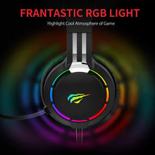 Load image into Gallery viewer, RGB Wired Gaming Headset with Mic &amp; Volume Control / 50mm Drivers!

