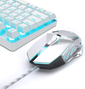 Mechanical Gaming Keyboard & Mouse (Black / White)