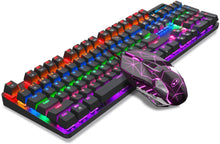 Load image into Gallery viewer, Mechanical Gaming Keyboard &amp; Mouse (Black / White)
